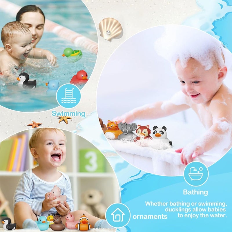 Grarain 25PCS Rubber Ducks,Toddler Bath Toys,No Hole Bathtub Toys,Baby Pool Toys for 18 Months and Older - Image 5