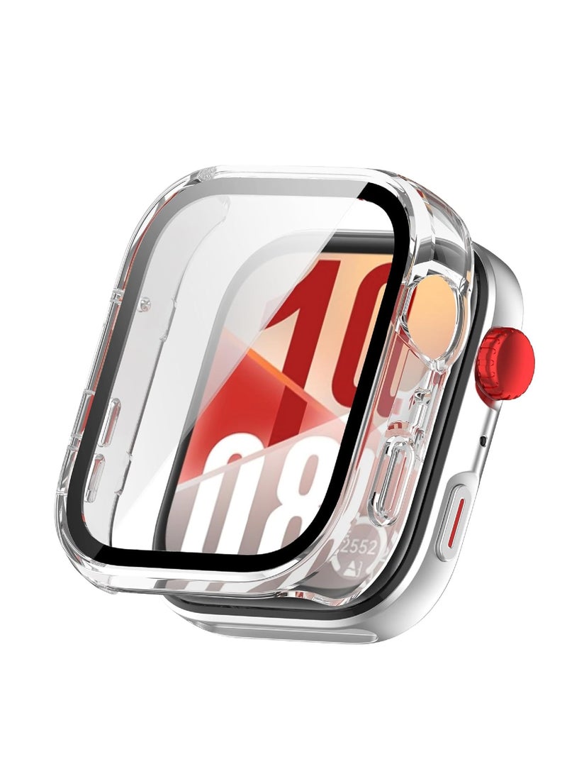 Case Compatible with Huawei Watch Fit 4 Pro Screen Protector + Hard Frame, Total Package Protection - Transparent - Image 1