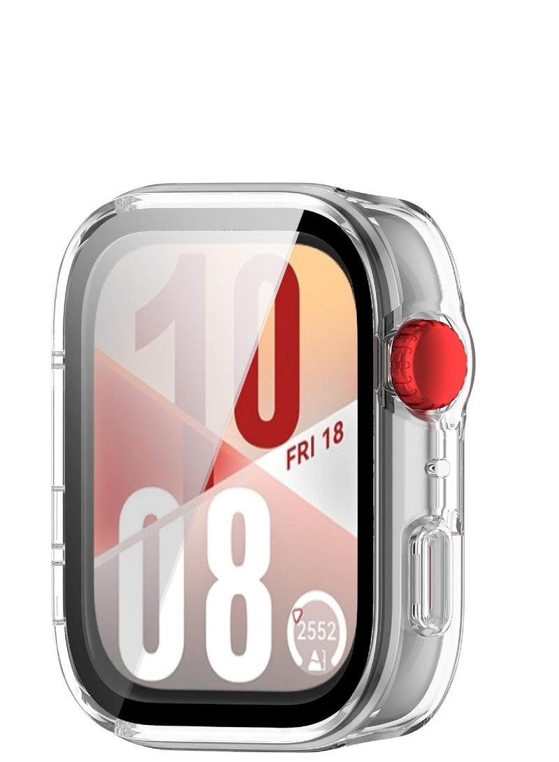 Case Compatible with Huawei Watch Fit 4 Pro Screen Protector + Hard Frame, Total Package Protection - Transparent - Image 2