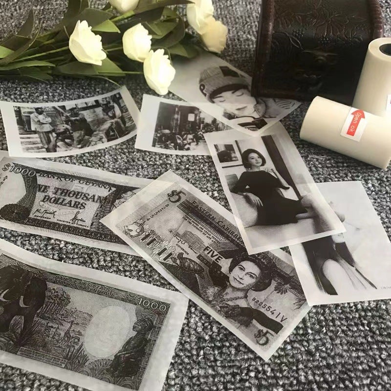 ورق طابعة ميني ورق طابعة خاطئ صغير 10 سنوات ورق ملصقات لاصق شفاف - Image 5