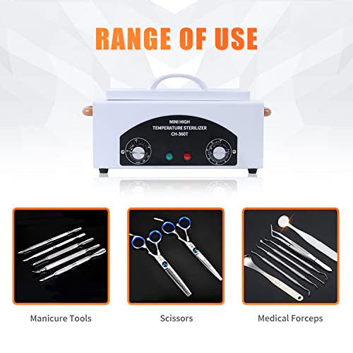 AOBOO High Temperature Sterilizer Machine for Nail Tool Spa Pedicure tools Dry Heat Sterilizer Cabinet Salon Hairdressing Tool Equipment Sterilizer Tweezers - Image 4