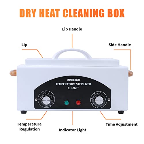 AOBOO High Temperature Sterilizer Machine for Nail Tool Spa Pedicure tools Dry Heat Sterilizer Cabinet Salon Hairdressing Tool Equipment Sterilizer Tweezers - Image 3