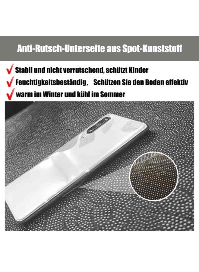 أديلي بساط لعب للأطفال وسجادة غرفة نوم بتصميم المدينة والطرق 120×160 سم، بساط سيارات تعليمي يحتوي على طرق ومواقف سيارات ومبانٍ ومدارس، سجادة ناعمة غير قابلة للانزلاق لغرفة اللعب والحضانة - Image 2