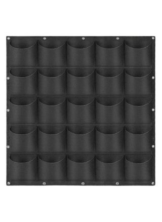 Non Woven Felt Cloth Pocket Bag, Colour - Black, Dimension: 100 CM Length X 100 CM Width, 25 Pockets Bag, Vertical Planter Pockets for Herbs, Flowers, Vegetables, Succulents - pzsku/Z2BBBE07F84D78EFA6531Z/45/1750490251/7fee0ab6-87e2-439c-a0d3-f0e547852064