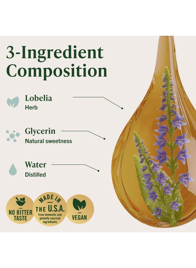 HERBAMAMA Lobelia Liquid Extract - Organic Herb Tincture Supporting Lung, Muscle & Joint Function - Natural Herbal Drops for Mood & Stress Relief - Vegan Supplement, No Sugar or Alcohol - 2 fl. Oz - Image 4