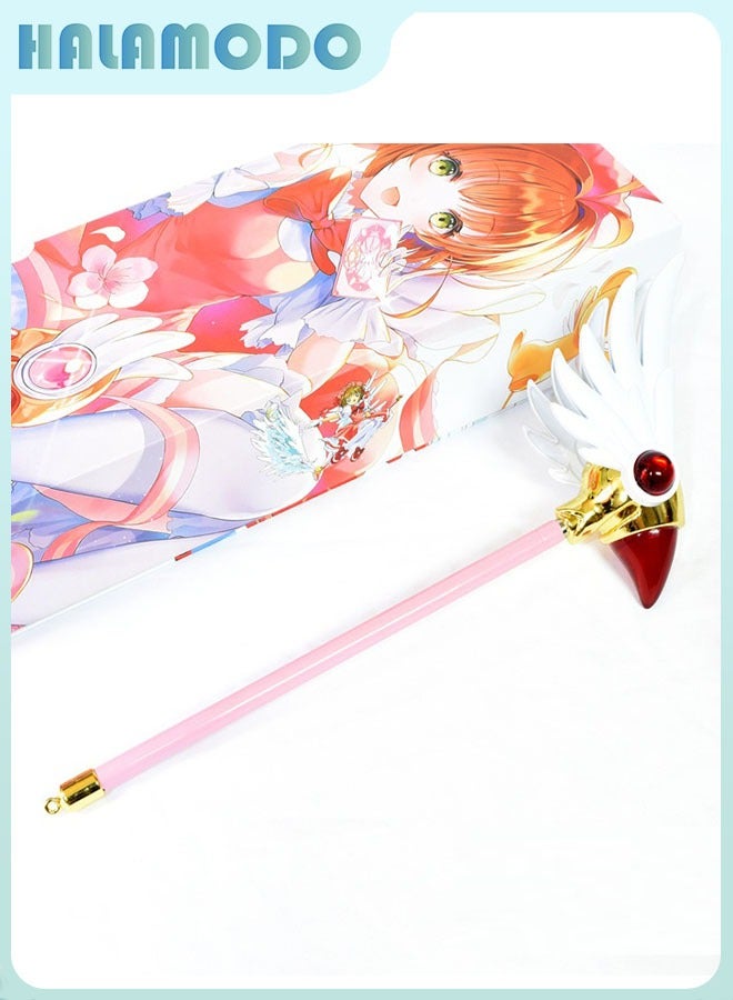 HALAMODO Cardcaptor Sakura's Magic Wand: The Bird Head Staff, Star Staff, Telescopic Walking Stick - A Retractable Magic Wand, an Anime COS Prop and a Toy for Girls and Children - Image 3