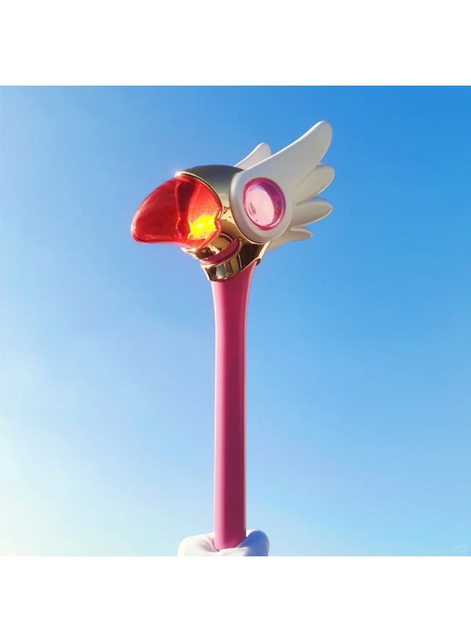 هالامودو عصا ساكورا السحرية: طاقم رأس الطائر، طاقم النجم، عصا المشي التليسكوبي -عصا سحرية قابلة للسحب، مسند أنيمي COS و لعبة للفتيات والأطفال - Image 5