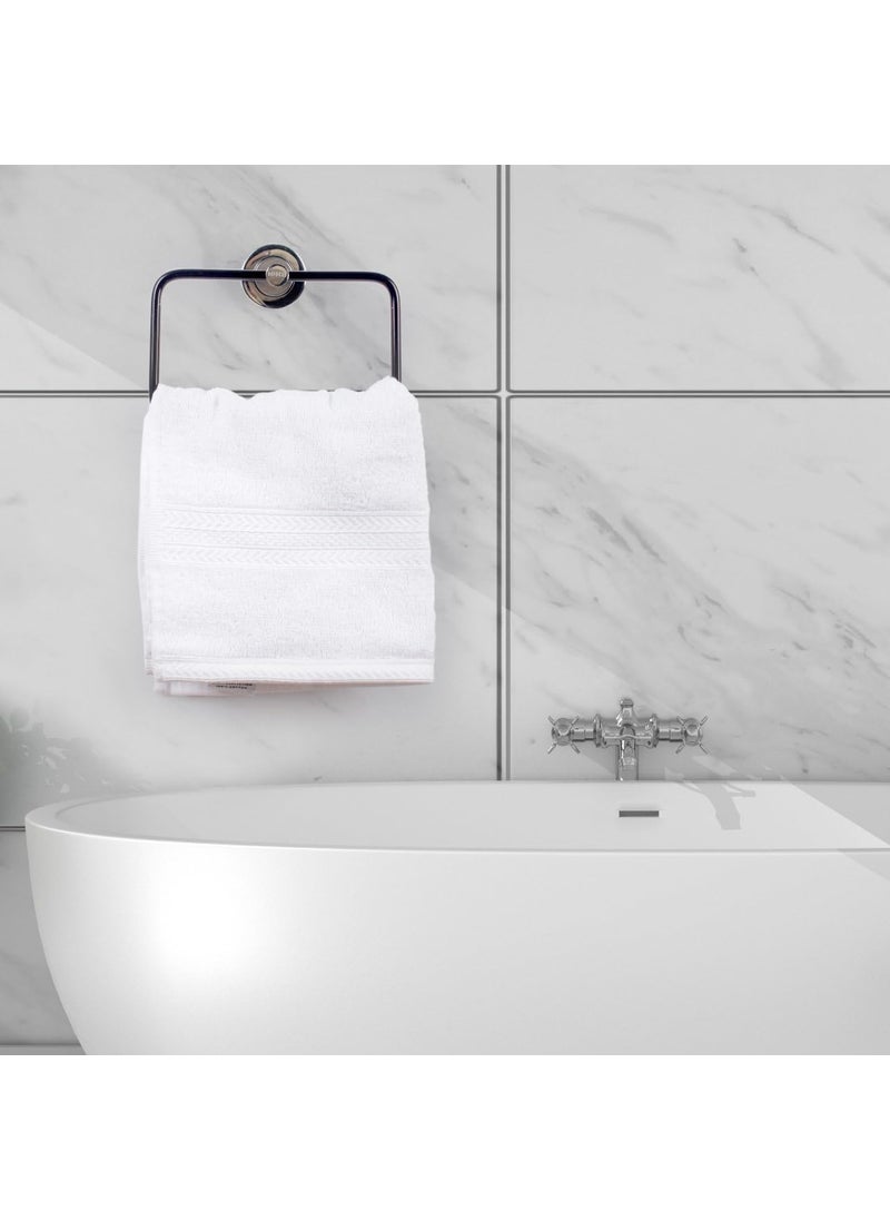 SHOPERTUNITI Shopertuniti Stainless Steel Towel Hanger for Wash Basin Durable Towel RingNapkin Holder for Bathroom Wall Mounted RustProof 304 Grade Stainless Steel Bathroom Accessory Black  - Image 2
