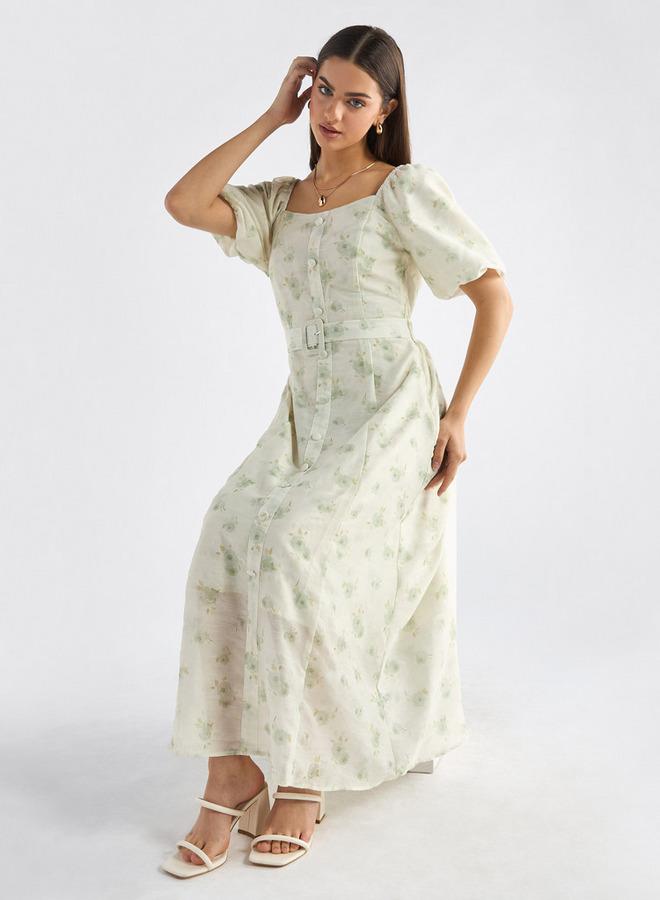 Splash FAV Floral Chiffon Dress - Image 2