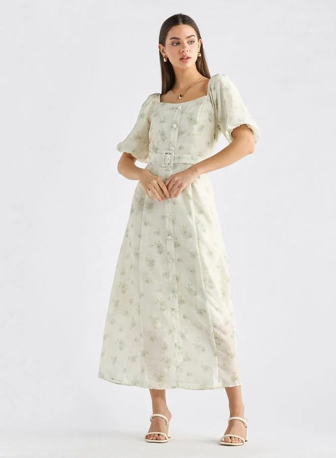 Splash FAV Floral Chiffon Dress