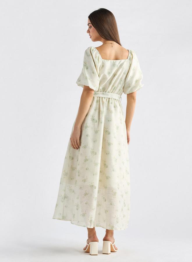 Splash FAV Floral Chiffon Dress - Image 3