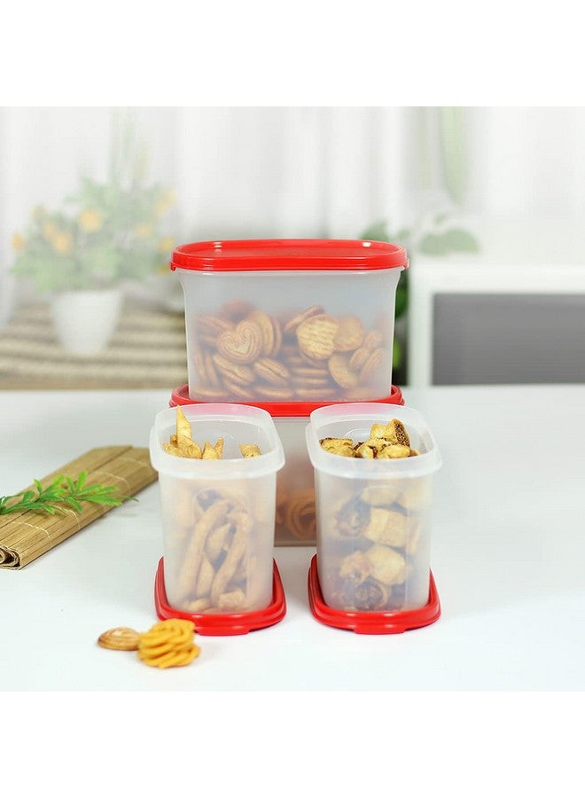 Tupperware حاوية تخزين بلاستيكية من توبراوير - 1.1 لتر، 4 قطع، بيضاء - Image 2