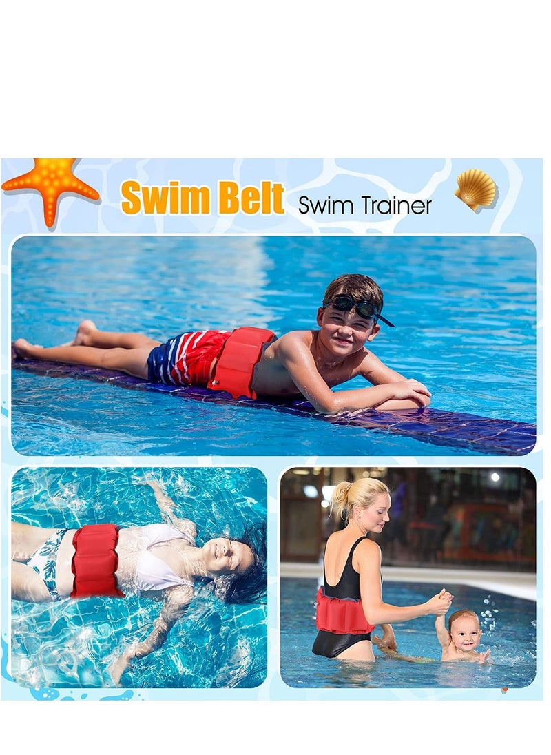 Excefore - Inflatable Swim Belt Adjustable Flotation Swimming Assistance Waist Floatation for Adults Float Belts Water Pool Training Device - Image 1
