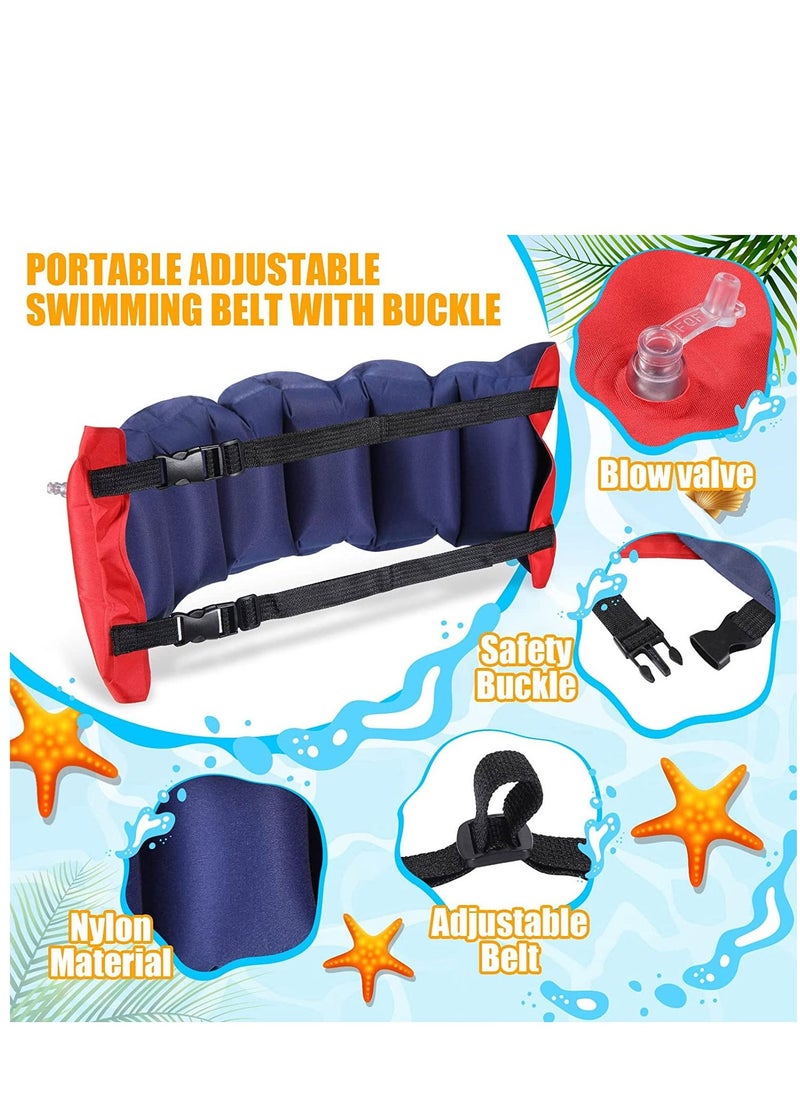 Excefore - Inflatable Swim Belt Adjustable Flotation Swimming Assistance Waist Floatation for Adults Float Belts Water Pool Training Device - Image 1
