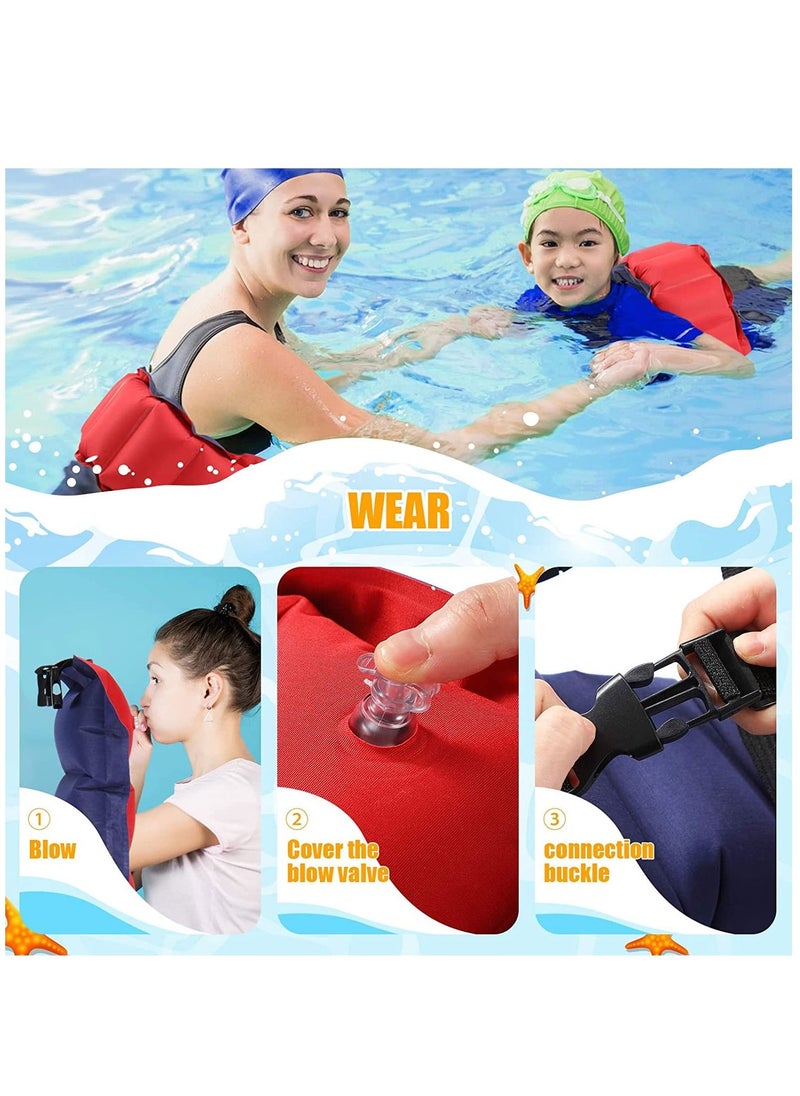 Excefore - Inflatable Swim Belt Adjustable Flotation Swimming Assistance Waist Floatation for Adults Float Belts Water Pool Training Device - Image 1