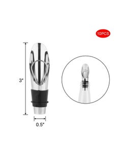 CM Pack Of 10 Wine Pourer And Stopper Set Wine Pourer Spouts Stainless Steel Stopping Pour Spout For Wine Beverage Beer Liquid Dispenser  - Image 3