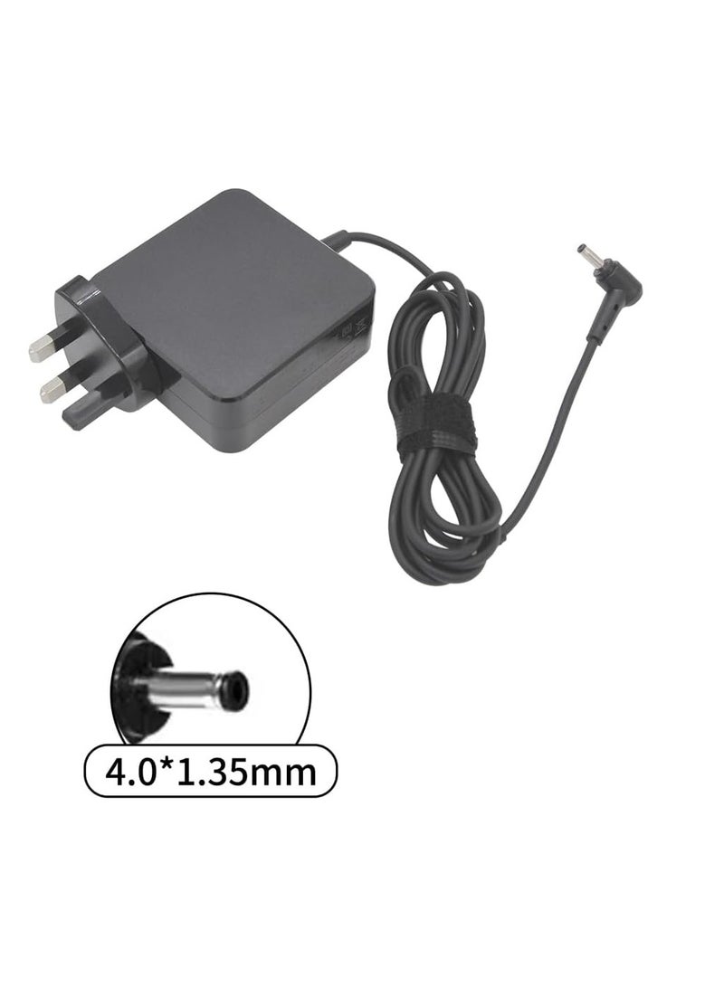 Terabyte 65W Charger UK Plug Square Adapter For 19V 3.42A 4.0x1.35mm for Zenbook UX305 UX21A UX32A X201E X202E T300LA ADP-65DW U310U 7200U PRO453 UJ6500 FL5900UB UX32VD U303L U38N U38DT UX42VS - Image 2