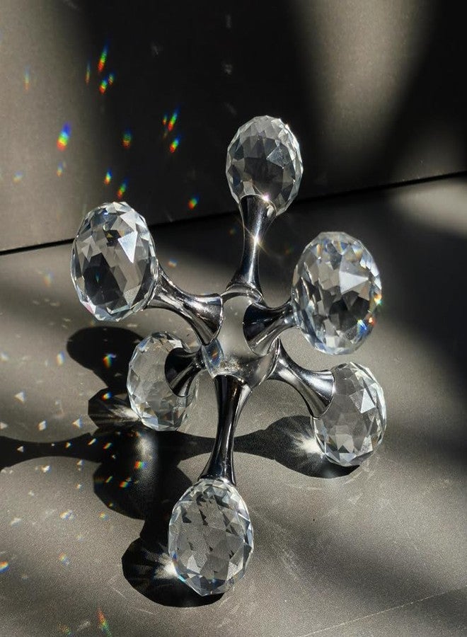 BAHUJIDA Luxurious Prism Molecular Ball Living Room Desktop Decoration Crystal Molecules, for Birthday Friends Gatherings, Christmas，Home or Office Counter Decoration Accessories - Image 2