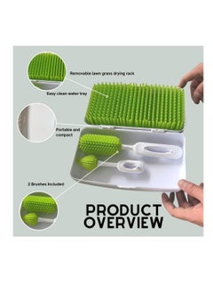 Womdee Travel Baby Bottle Drying Rack | Portable Lawn Grass Baby Bottle Rack Dryer & Baby Bottle Organizer  - Image 5
