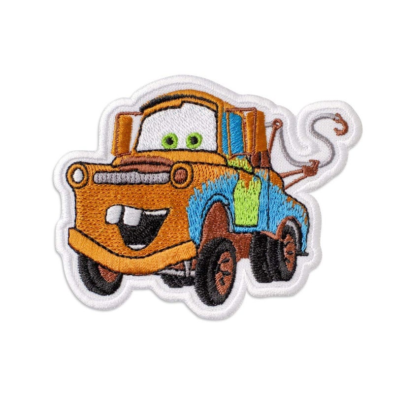 Cars Mater Cartoon Film Embroidered Patch Iron On 37 x 3