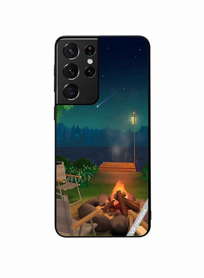 VR CREATIVE Protective Case Cover For Samsung Galaxy S21 Ultra 5G Nature Design Multicolour - Image 1