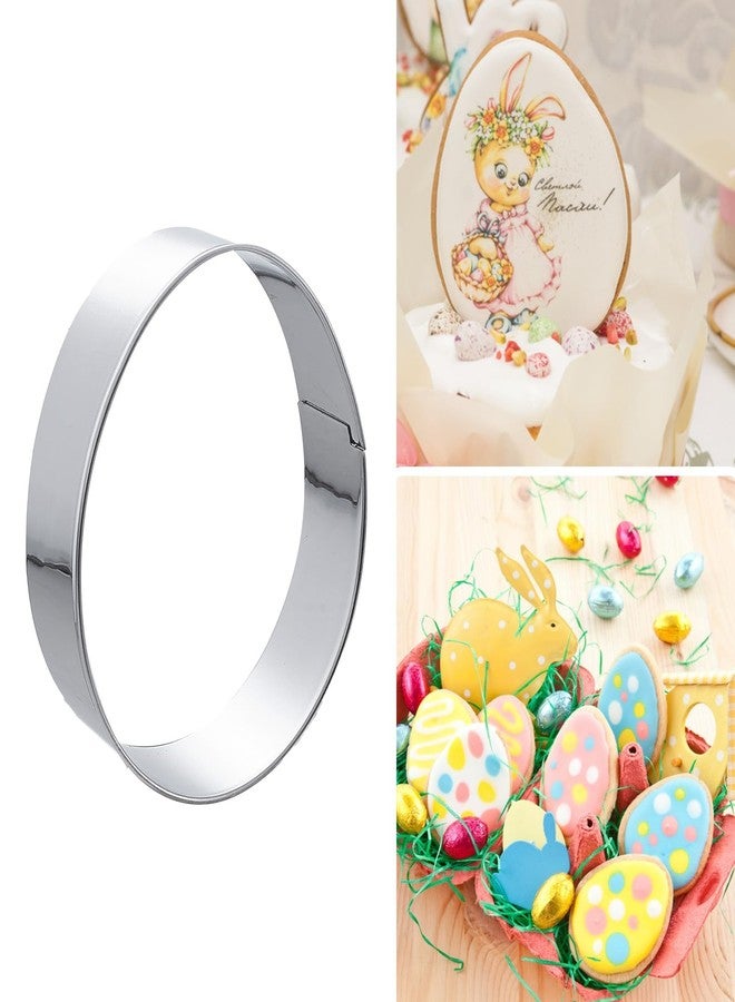 Sdfvsdg 4 Pcs Easter Egg Cookie Cutter Set Stainless Steel Egg Shaped Cookie Cutters in Different Sizes - Image 5