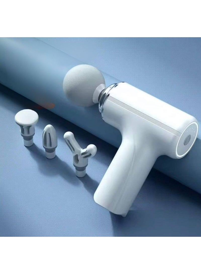 مسدس مساج 4×1 (MP-203) – جهاز تدليك عضلات متعدد الرؤوس لتخفيف الألم والاسترخاء