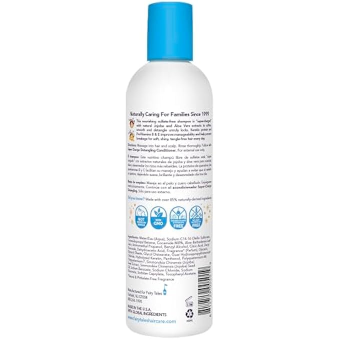 Fairy Tales TANGLE TAMER SUPER CHARGE DETANGLING SHAMPOO FOR KIDS - 12 OZ - Image 3