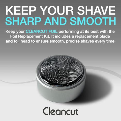 CLEANCUT Replacement Kit for Cleancut ES412 Personal Shaver - Blade and Foil Head Replacement for Precision Shaving - Includes New Blade, Foil & Cap - Made in Japan, Easy to Install - Image 2
