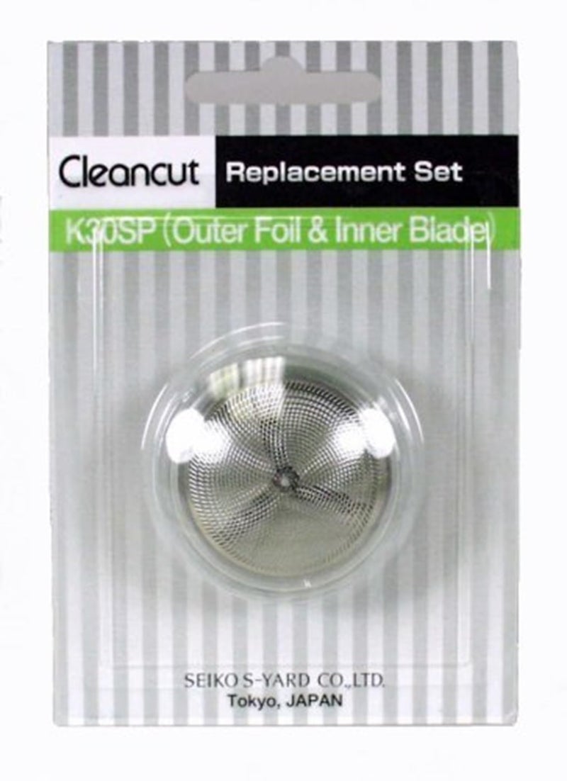 CLEANCUT Replacement Kit for Cleancut ES412 Personal Shaver - Blade and Foil Head Replacement for Precision Shaving - Includes New Blade, Foil & Cap - Made in Japan, Easy to Install - Image 1