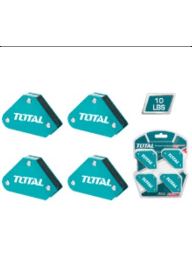 TOTAL Magnetic Welding Holder Set, 4 Pieces, 2" Triangle Total