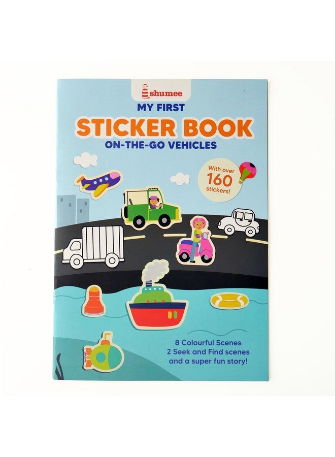 Shumee My First Sticker Book- Vehicle Themed (3+ Years) | 160+ Stickers | Long Lasting & Reusable Stickers! | Non Toxic & Safe | Fun Diy Activity To Engage Kids - Image 1
