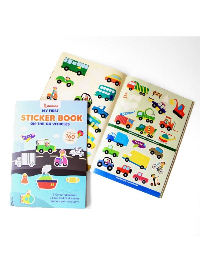 Shumee My First Sticker Book- Vehicle Themed (3+ Years) | 160+ Stickers | Long Lasting & Reusable Stickers! | Non Toxic & Safe | Fun Diy Activity To Engage Kids - Image 2