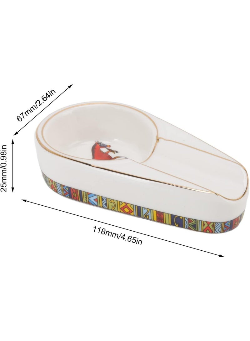 Hemingway Luxury Ceramic Decorative Tray with Wide Slot and Non-Slip Base – Handmade Glazed Design, Easy to Clean, Elegant Gift for Home or Office - Image 3