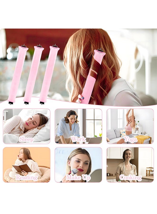 مجعد الشعر بدون حرارة 3 عبوات قضبان مرنة مع  تجعيد بدون حرارة لجميع أنواع الشعر بدون بكرو حراري للنوم في تجعيد الشعر بدون حرارة طوال الليل لشعر منفجر - Image 4