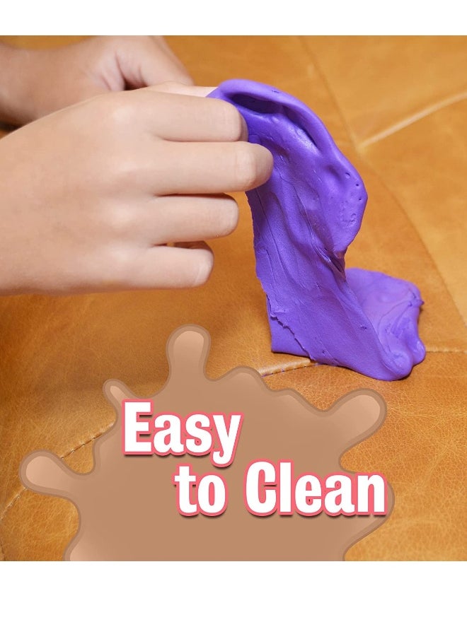 Fluffy Putty Rainbow Cloud Butter Slime Kit with Crunchy Foam Balls (Pack of 4)  - Image 3