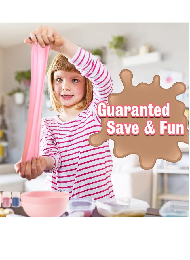 Fluffy Putty Rainbow Cloud Butter Slime Kit with Crunchy Foam Balls (Pack of 4)  - Image 2