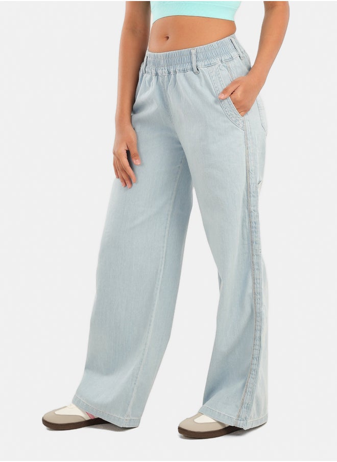 Carina Lightweight Wide Leg Jeans  - Image 4