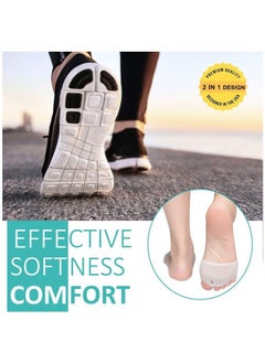 HQ-GAMING Metatarsal Pads, Gel Toe Separators, Soft Gel Reusable Breathable Sleeve Pads, Foot Cushions, Forefoot Cushioning Shoe Supports for Women and Men  - Image 2