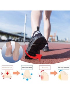 HQ-GAMING Metatarsal Pads, Gel Toe Separators, Soft Gel Reusable Breathable Sleeve Pads, Foot Cushions, Forefoot Cushioning Shoe Supports for Women and Men  - Image 3