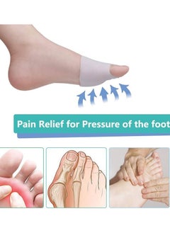 HQ-GAMING Metatarsal Pads, Gel Toe Separators, Soft Gel Reusable Breathable Sleeve Pads, Foot Cushions, Forefoot Cushioning Shoe Supports for Women and Men  - Image 4