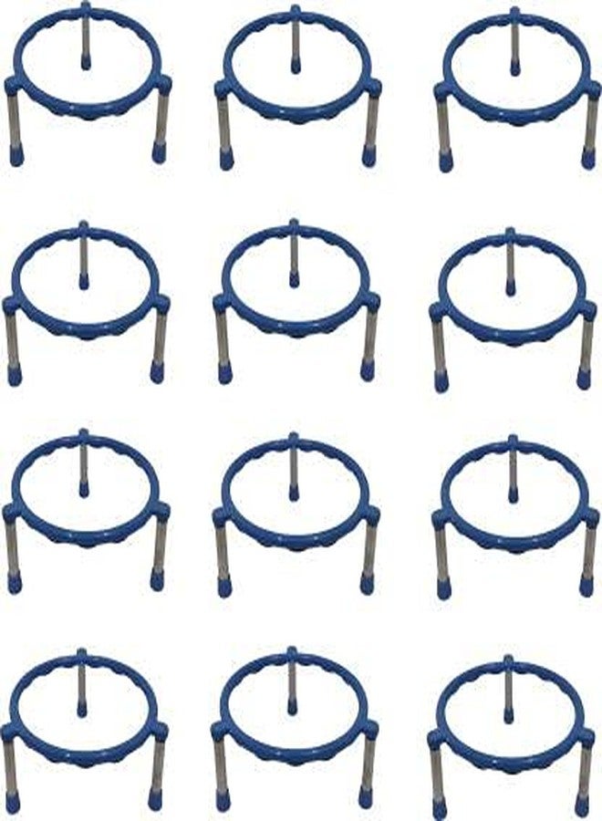SHRIYAM CRAFT Pot Stands Stainless Steel Legs/Single Ring Matka Stand/Matka Stand Pack of 12 Color Blue - Image 1