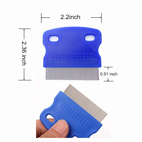 HAMIYELL 2 Pcs Cat Combs Dogs Grooming Combs Tear Stain Remover, Effectively Removes Crust, Loose Hair, Eye Stain on Pet(Random Color) - Image 2