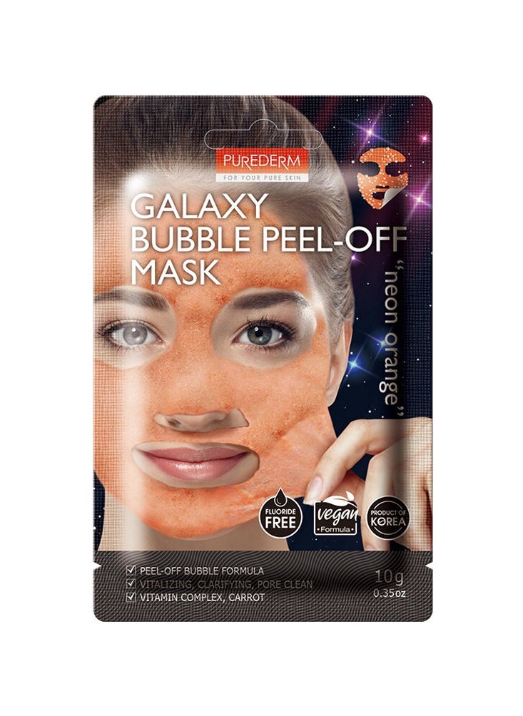 Purederm - Galaxy Bubble Peel-Off Mask "neon orange" - Image 1