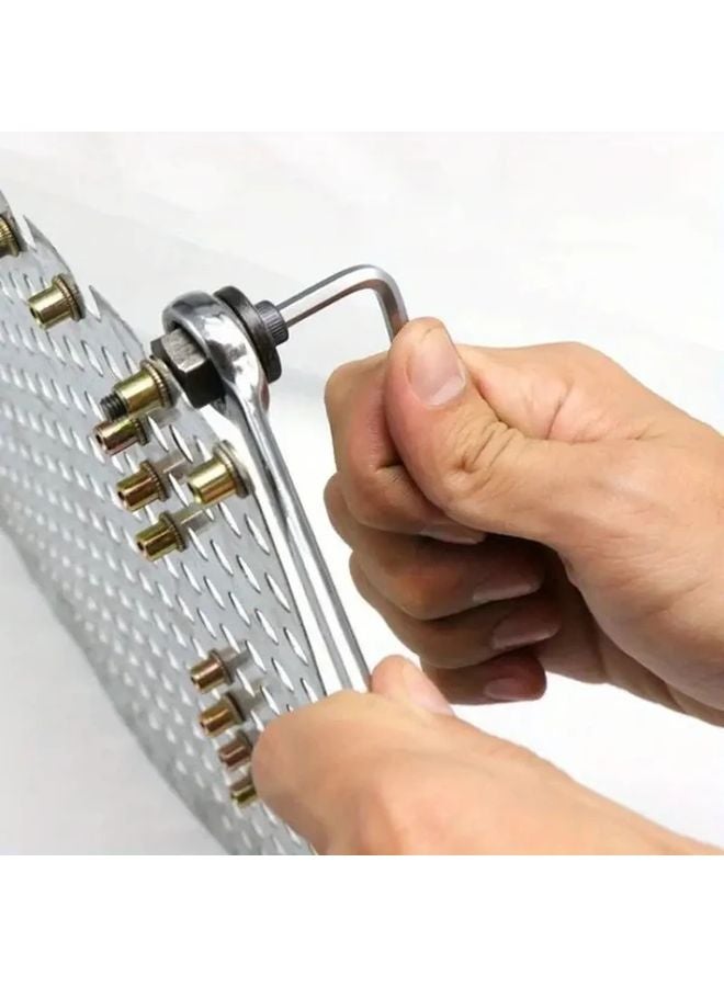 7 Pcs Manual Rivet Gun Set M3 M4 M5 M6 M8 M10 M12 Easy To Use Durable Tool Kit - Image 2