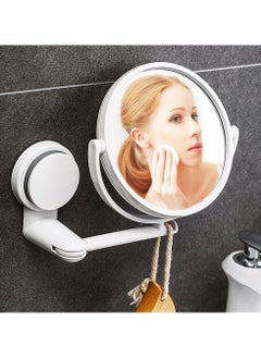 Y&D SYOSI Wall Mounted Makeup Mirror, 5.9 inches Double-Side Mirror with 1X & 3X Magnification Swivel Extendable Bathroom  - Image 1