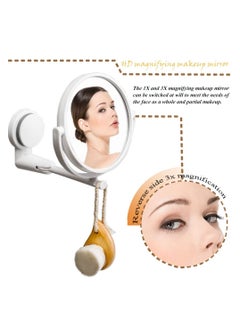 Y&D SYOSI Wall Mounted Makeup Mirror, 5.9 inches Double-Side Mirror with 1X & 3X Magnification Swivel Extendable Bathroom  - Image 2