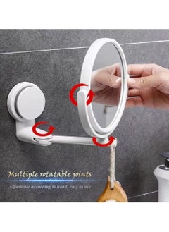 Y&D SYOSI Wall Mounted Makeup Mirror, 5.9 inches Double-Side Mirror with 1X & 3X Magnification Swivel Extendable Bathroom  - Image 4