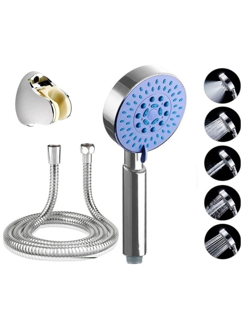 Rubik رأس دش مع خرطوم دش بطول 2 متر 5 أوضاع رش مجموعة دش محمولة عالمية للبالغين والأطفال والحيوانات الأليفة للاستخدام في المنزل والصالة الرياضية (2 متر) - Image 1