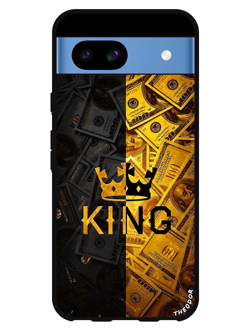 Theodor Protective Case Anti Scratch Shock Proof Bumper Cover For Google Pixel 8a King Gold - Image 1